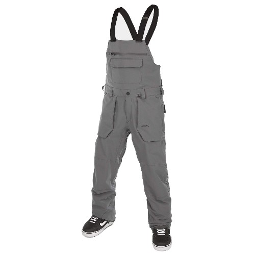 Spodnie snowboardowe Volcom Roan Bib Overall (dark grey)