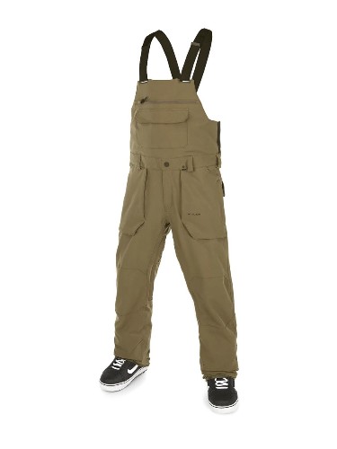 Spodnie snowboardowe Volcom Roan Bib Overall (dark teak)