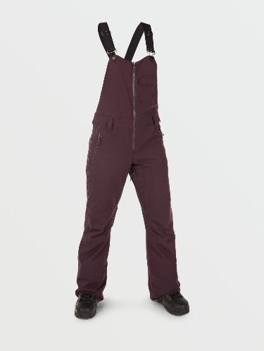 Spodnie snowboardowe Volcom Swift Bib Overall Wmn (black plum)
